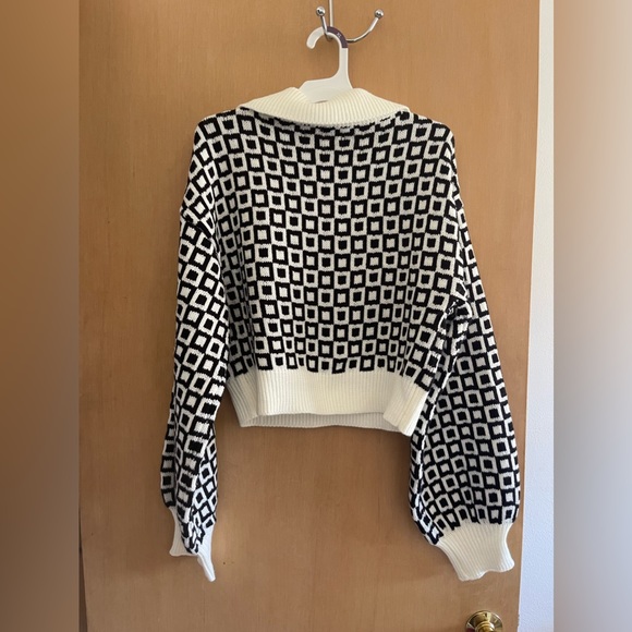 SOLD Dressed in LALA My Rules Crop Sweater - Picture 3 of 4